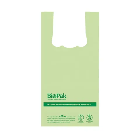 Biopak 8L Bioplastic Bags With Handle HOME COMPOSTABLE 100 units per slve