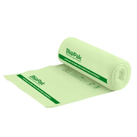 Biopak 80L Bioplastic Bags( HOME COMPOSTABLE) 20 units per slve