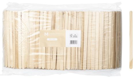 M Wooden Beverage Sticks Natural 10mm x 175mm 1000 units per pk