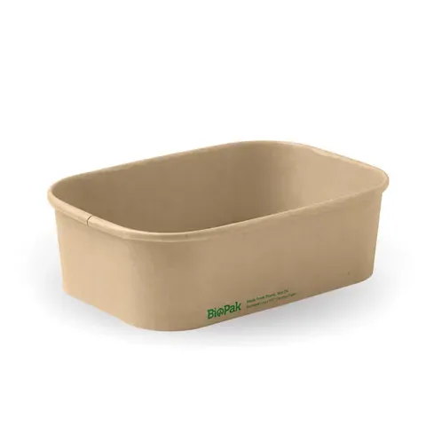 Biopak 650ml Kraft BioBoard Takeaway Base 50 units per slve