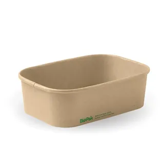 Biopak 650ml Kraft BioBoard Takeaway Base 50 units per slve