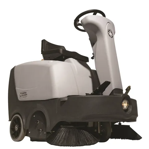 Nilfisk SR1000S Mid Sized Ride on Sweeper With Side Broom