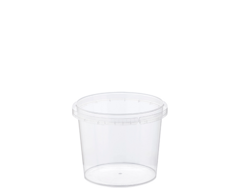 MPM 265ml Locksafe® Round Container | Clear 50 units per slve
