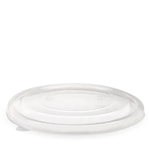 Biopak 1,300ml RPET Kraft BioBowl Lid Clear 50 units per slve