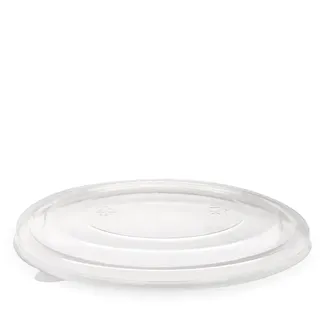 Biopak 1,300ml RPET Kraft BioBowl Lid Clear 50 units per slve