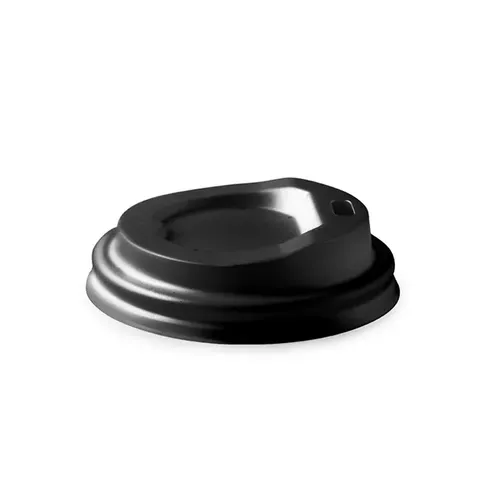 62mm / 4oz Black PLA BioCup Lid