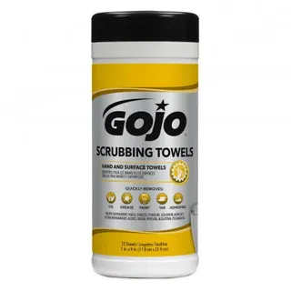 Gojo Scrubbing Towels 25 Wipes Per Canister