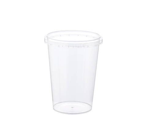 MPM 400ml Locksafe® Round Container | Clear 50 units per slve