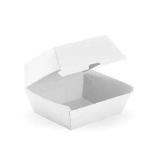 Biopak Large Burger Bioboard White Box 50 units per slve