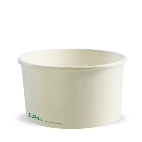 Biopak 1,000ml Large White BioBowl 50 units per slve