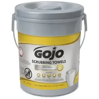 Gojo Scrubbing Towels 72 Wipes Per Bucket