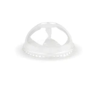 Biopak 90mm PLA Clear Dome Cold Paper BioCup Lid 50 units per slve
