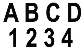 Boat Letters & Numbers