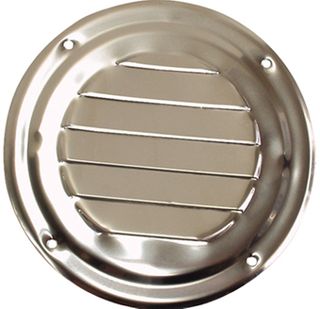 VENT LOUVERED SS RND 102MM