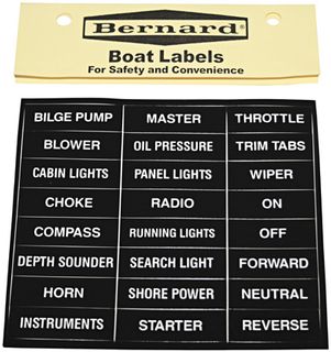 BOAT LABELS GENERAL