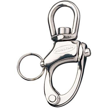 Stainless Steel Snap Shackle with Large Swivel Bale