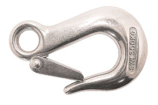 EYE SLIP HOOK SS W/KEEPER 90MM