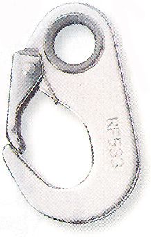 RF533 HOOK SS FERRULED EYE