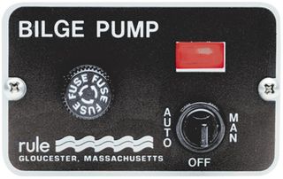 RULE BILGE PUMP PANEL DLX 12V