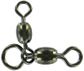 Black 3-Way Crane Fishing Swivels 100/Pack