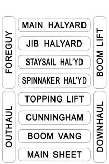 BOAT LABEL NASH 201 CLEAT/WINCH