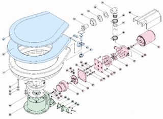 TOILET TMC ELEC GASKET KIT