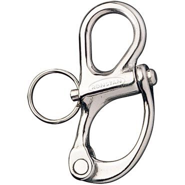 Stainless Steel Snap Shackle with Fixed Bale
