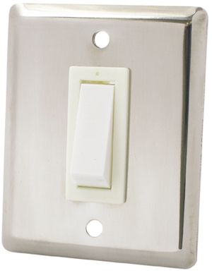 Electric Light Switch - Flush Mount Stainless Steel