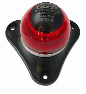 NAV LIGHT QLED ALL ROUND RED 9-30V