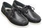Burke Flinders Navy Leather Boating Shoes