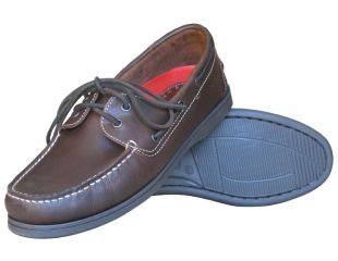 BURKE FLINDERS DECK SHOE BROWN 40