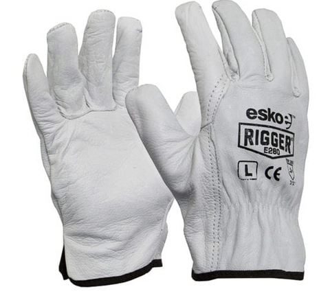 GLOVES RIGGERS COWHIDE (L)