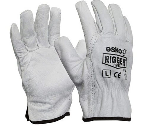 GLOVE RIGGER COWHIDE LEATHER Sz09(L) E280 ESKO