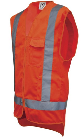 HI-VIZ ORANGE SAFETY VEST 2XL