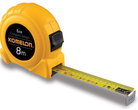 TAPE MEASURE 8mX25mm ECO POCKET (PEN85) KOMELON