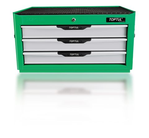 TOPTUL GREEN 3 DRAW TOOL CHEST ONLY