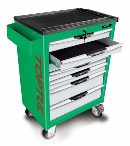 TOPTUL GREEN 7 DRAW TOOL TROLLEY