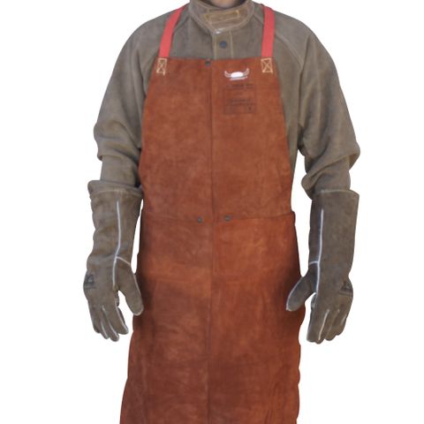 WELDING APRON LEATHER STEERSOTUFF XA-44-7142 XCEL-ARC