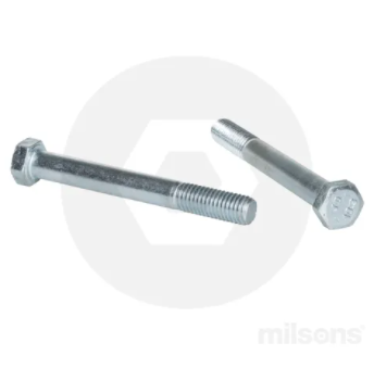 M12-1.25x100mm CL8.8 METRIC FINE HEX HD BOLT ZP