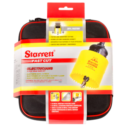 STARRETT HOLESAW KIT 09pc 16-51mm