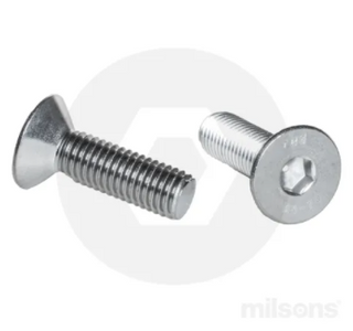 12 X 100mm CSK 316 S/S SOCKET HD SCREWS