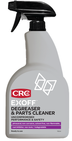 CRC EXOFF DEGREASER & PARTS CLEANER 750ml TRIGGER SPRAY BOTTLE