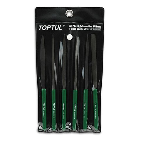 TOPTUL 6pc DIAMOND NEEDLE FILE SET