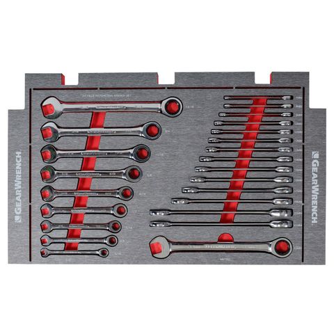 GEARWRENCH 24PC RATCHING WRENCH EVA TRAY