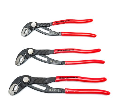 GEARWRENCH TONGUE & GROOVE PLIER SET 3PCE