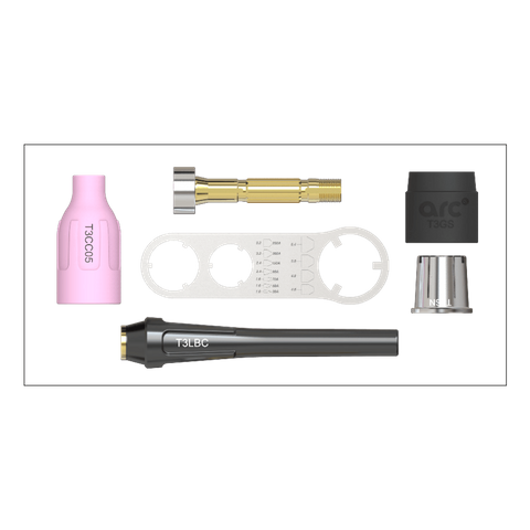 ARC T3 2.4mm MED TIG LENS BODY STARTER KIT