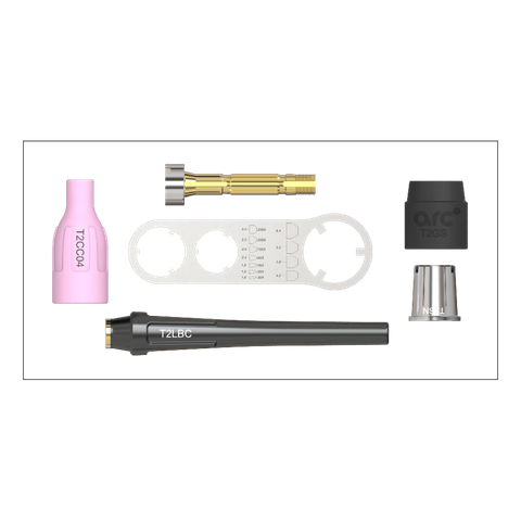 ARC T2/T3W/T4W 1.6mm SM TIG LENS BODY STARTER KIT