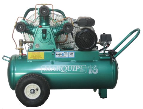 16RFE-DC COMPRESSOR MARQUIP 2kW c/w PNEU WHEELS