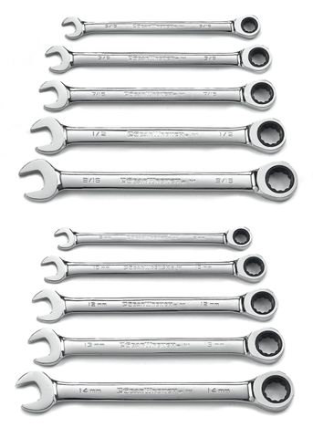 GEARWRENCH MM/SAE 10PC RATCHETING
