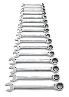 GEARWRENCH 9416 COMB RATCHET WRENCH 16pc SET & 82301D PRY BAR 3pc SET